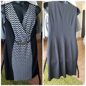 3x body con chevron dress